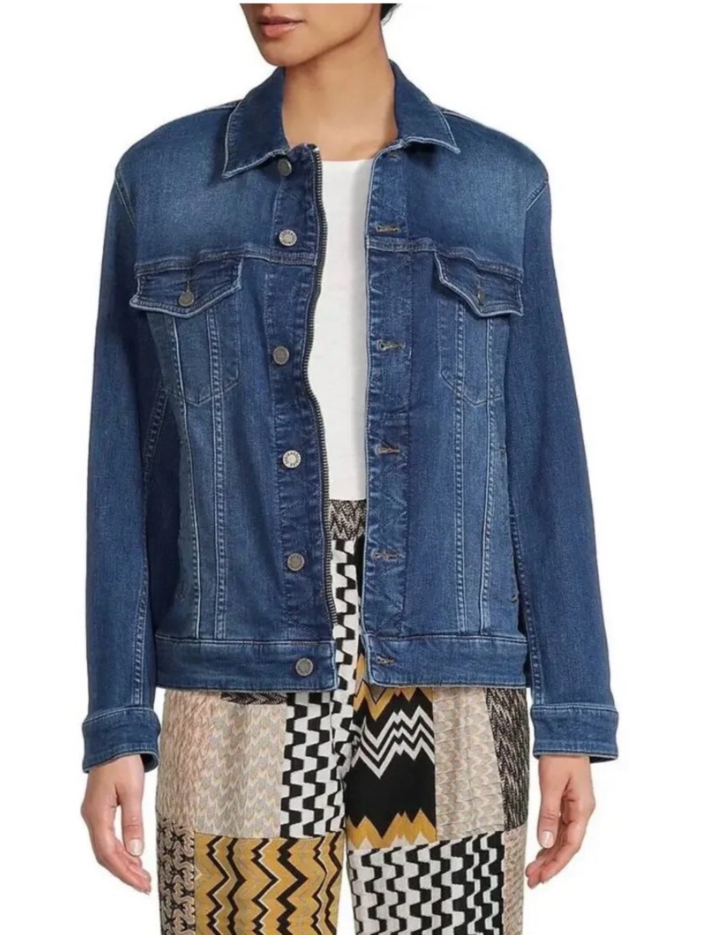 Zadig & Voltaire Two Hearts Kase Denim Jacket - Picture 8 of 12